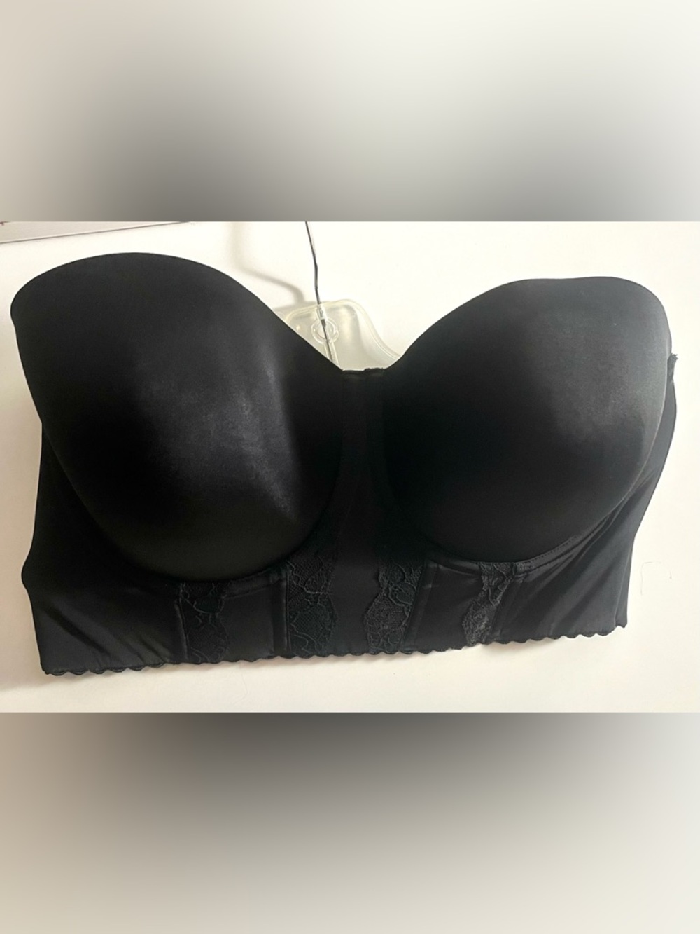 Parfait Black Strapless Longline Bustier Bra – Size 36I (NWOT)